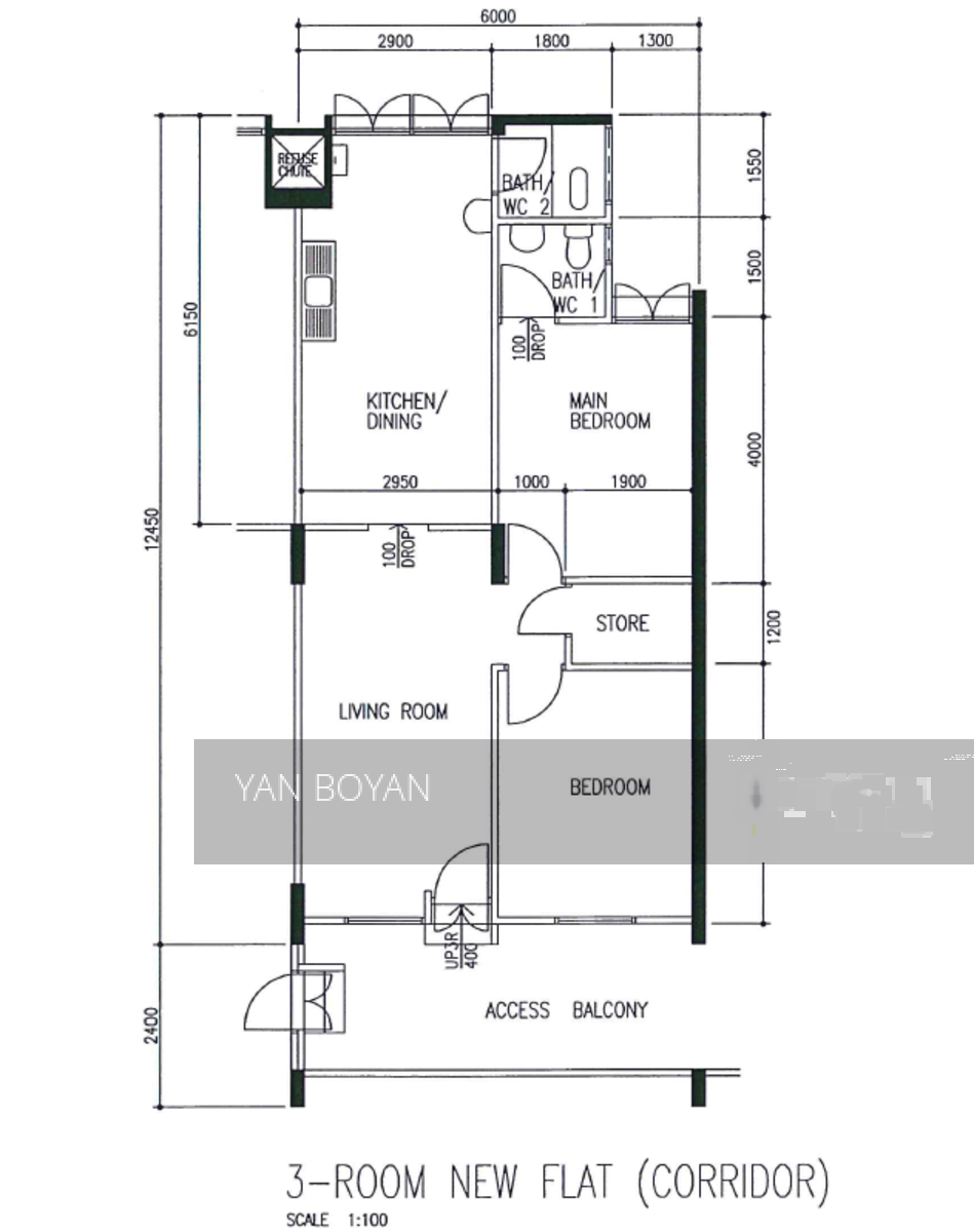 Blk 121 Ang Mo Kio Avenue 3 (Ang Mo Kio), HDB 3 Rooms #202471342